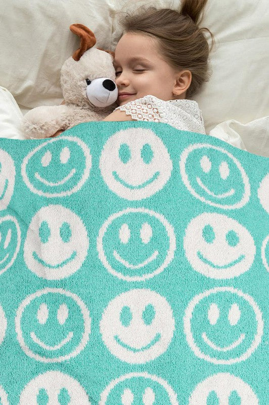 Smiley discount face blanket